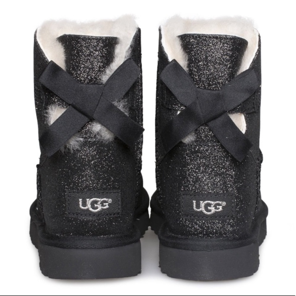 Ugg mini bailey bow sparkle black